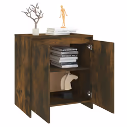 vidaXL Sideboard Storage Cupboard Cabinet Buffet Highboard Engineered Wood - smoked oak - Additional view 5