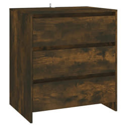 vidaXL Sideboard Storage Cupboard Cabinet Buffet Highboard Engineered Wood - smoked oak