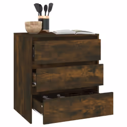 vidaXL Sideboard Storage Cupboard Cabinet Buffet Highboard Engineered Wood - smoked oak - Additional view 7
