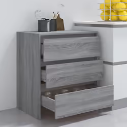 vidaXL Sideboard Storage Cupboard Cabinet Buffet Highboard Engineered Wood - grey sonoma - Additional view 8