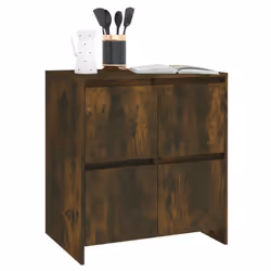vidaXL Sideboard Chipboard Bedroom Storage Book Console Cabinet Multi Colours - smoked oak - Additional view 7