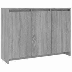 vidaXL Sideboard Storage Cupboard Cabinet Buffet Highboard Engineered Wood - grey sonoma