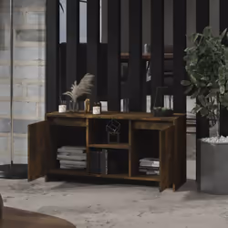 vidaXL TV Cabinet TV Stand Media TV Unit Entertainment Centre Engineered Wood - smoked oak - Additional view 7