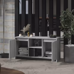 vidaXL TV Cabinet TV Stand Media TV Unit Entertainment Centre Engineered Wood - grey sonoma - Additional view 7