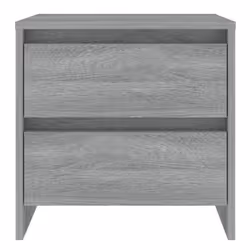 vidaXL 1/2x Bedside Cabinet Chipboard Home Side End Accent Table Multi Colours - grey sonoma, 1 - Additional view 4
