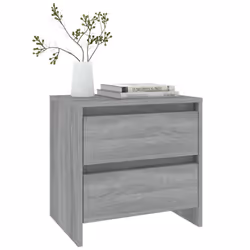 vidaXL 1/2x Bedside Cabinet Chipboard Home Side End Accent Table Multi Colours - grey sonoma, 2 - Additional view 7