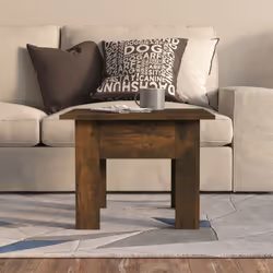 vidaXL Coffee Table Couch Table Hall End Center Accent Table Engineered Wood - smoked oak - Additional view 3