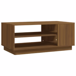 vidaXL Coffee Table Couch Table Hall End Center Accent Table Engineered Wood - brown oak