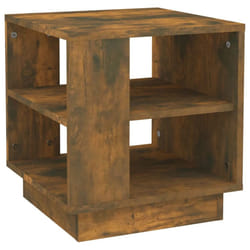 vidaXL Coffee Table Couch Table Hall End Center Accent Table Engineered Wood - smoked oak