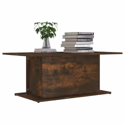 vidaXL Coffee Table Couch Table Hall End Center Accent Table Engineered Wood - smoked oak - Additional view 3