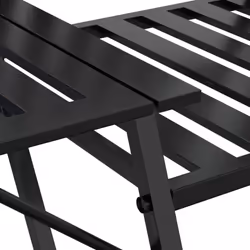 vidaXL 2-Seater Garden Bench 165 cm Black Steel Seating Chair Bench Chair - Additional view 7