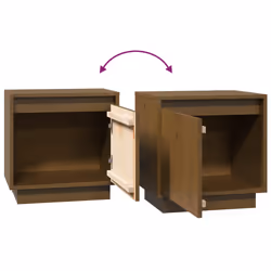 VidaXL 813312 nightstand/bedside table Brown - Additional view 7