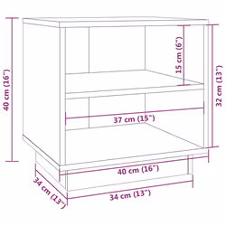 VidaXL 813327 nightstand/bedside table White - Additional view 8