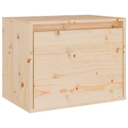 vidaXL Wall Cabinet Hanging Storage Cabinet Wall Cupboard Solid Wood Pine - brown, 1