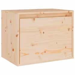 vidaXL Wall Cabinet Hanging Storage Cabinet Wall Cupboard Solid Wood Pine - brown, 1