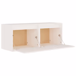 vidaXL Wall Cabinet Hanging Storage Cabinet Wall Cupboard Solid Wood Pine - white, 2 - Additional view 8
