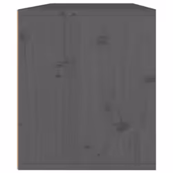 vidaXL Wall Cabinet Hanging Storage Cabinet Wall Cupboard Solid Wood Pine - grey, 2 - Additional view 7