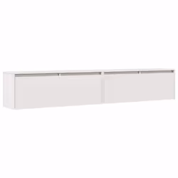 vidaXL Wall Cabinet Hanging Storage Cabinet Wall Cupboard Solid Wood Pine - white, 2