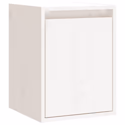 vidaXL Wall Cabinet Hanging Storage Cabinet Wall Cupboard Solid Wood Pine - white, 2 - Additional view 5