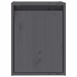 vidaXL Wall Cabinet Hanging Storage Cabinet Wall Cupboard Solid Wood Pine - grey, 2 - Additional view 6