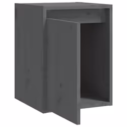vidaXL Wall Cabinet Hanging Storage Cabinet Wall Cupboard Solid Wood Pine - grey, 2 - Additional view 8