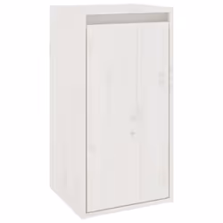 vidaXL Wall Cabinet Hanging Storage Cabinet Wall Cupboard Solid Wood Pine - white, 2