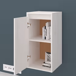vidaXL Wall Cabinet Hanging Storage Cabinet Wall Cupboard Solid Wood Pine - white, 2 - Additional view 5