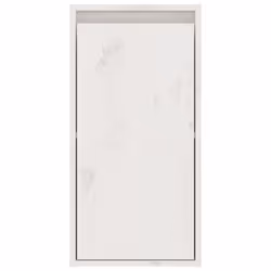 vidaXL Wall Cabinet Hanging Storage Cabinet Wall Cupboard Solid Wood Pine - white, 2 - Additional view 8