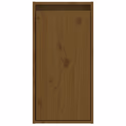vidaXL Wall Cabinet Hanging Storage Cabinet Wall Cupboard Solid Wood Pine - honey brown, 2 - Additional view 7