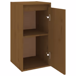vidaXL Wall Cabinet Hanging Storage Cabinet Wall Cupboard Solid Wood Pine - honey brown, 2 - Additional view 9