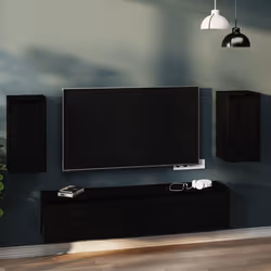 VidaXL 813494 shelve Pine Black