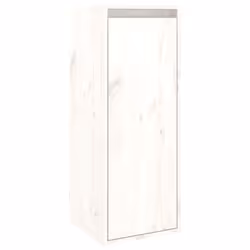 vidaXL 1/2x Solid Wood Pine Wall Cabinet Shelf Hanging Wall Unit Multi Colours - white, 1 - Additional view 2
