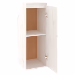 vidaXL 1/2x Solid Wood Pine Wall Cabinet Shelf Hanging Wall Unit Multi Colours - white, 1 - Additional view 6