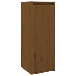 vidaXL 1/2x Solid Wood Pine Wall Cabinet Shelf Hanging Wall Unit Multi Colours - honey brown, 2 - Additional view 5