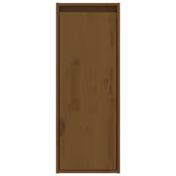 vidaXL 1/2x Solid Wood Pine Wall Cabinet Shelf Hanging Wall Unit Multi Colours - honey brown, 2 - Additional view 7