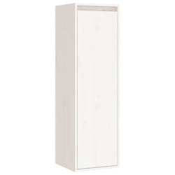 vidaXL Wall Cabinet Storage TV Cabinet TV Unit Hanging Cabinet Solid Wood Pine - white, 1