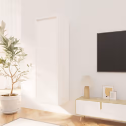 vidaXL Wall Cabinet Storage TV Cabinet TV Unit Hanging Cabinet Solid Wood Pine - white, 1 - Additional view 9