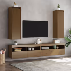 VidaXL 813512 shelve Pine Brown