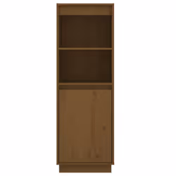 vidaXL Solid Wood Pine Highboard Storage Cabinet Furniture Multi Colours - honey brown - Additional view 5