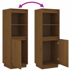 vidaXL Solid Wood Pine Highboard Storage Cabinet Furniture Multi Colours - honey brown - Additional view 7