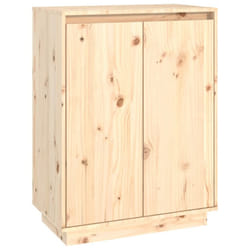 vidaXL Solid Wood Pine Shoe Cabinet Home Organiser Rack Shelf Multi Colours - brown