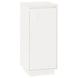 vidaXL Solid Wood Pine Shoe Cabinet Home Organiser Shoe Rack Multi Colours - white