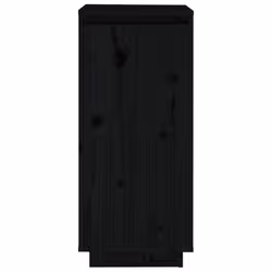 vidaXL Solid Wood Pine Shoe Cabinet Home Organiser Shoe Rack Multi Colours - black - Additional view 5