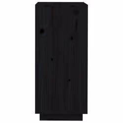 vidaXL Solid Wood Pine Shoe Cabinet Home Organiser Shoe Rack Multi Colours - black - Additional view 6