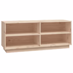 vidaXL Shoe Cabinet Home Organiser Shoe Rack Shoe Cupboard Solid Wood Pine - brown - Additional view 2