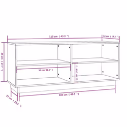 vidaXL Shoe Cabinet Home Organiser Shoe Rack Shoe Cupboard Solid Wood Pine - brown - Additional view 4