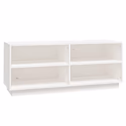 vidaXL Shoe Cabinet Home Organiser Shoe Rack Shoe Cupboard Solid Wood Pine - white