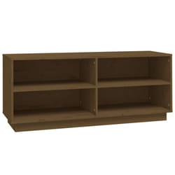 vidaXL Shoe Cabinet Home Organiser Shoe Rack Shoe Cupboard Solid Wood Pine - honey brown