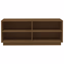 vidaXL Shoe Cabinet Home Organiser Shoe Rack Shoe Cupboard Solid Wood Pine - honey brown - Additional view 5