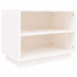 vidaXL Solid Wood Pine Shoe Cabinet Wooden Organiser Shoe Rack Multi Colours - white